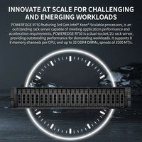Serveur en rack 2U R750 avec double processeur Intel Xeon Scalable pour centre de données