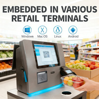 Lector de Códigos QR 2D YJFIRST, Plataforma de Escaneo Omnidireccional, Escáner de Códigos de Barras de Escritorio con Ventana Grande, en Stock en Almacén