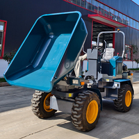 Usage agricole Mini Dumper Tracteurs 4 roues Godet de grande capacité avec moteur diesel KUBOTA Chargeur durable à vendre