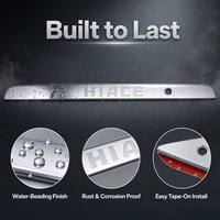 Couvre-coffre arrière en plastique ABS argenté pour Toyota Hiace 2006-2018, garniture de coffre arrière, autocollants décoratifs