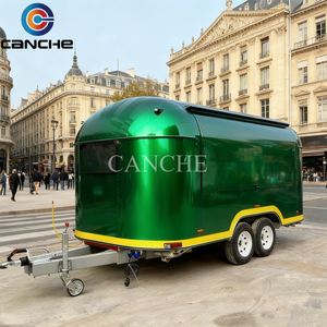 Remorque alimentaire en acier inoxydable avec cuisine complète, camion de nourriture mobile multifonctionnel pour la crème glacée, remorque alimentaire pour les États-Unis - Product Image 4