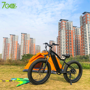 Vtt électrique à pneus larges, 2022 de 48V 500W/1000w, vélo de descente à suspension complète - Product Image 6