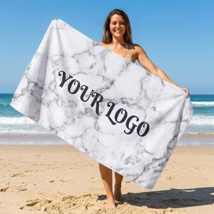 Wholesale Custom Digital Printing <b>Microfiber</b> <b>Beach</b> <b>Towel</b> Recycled Fabric - Product Image 1