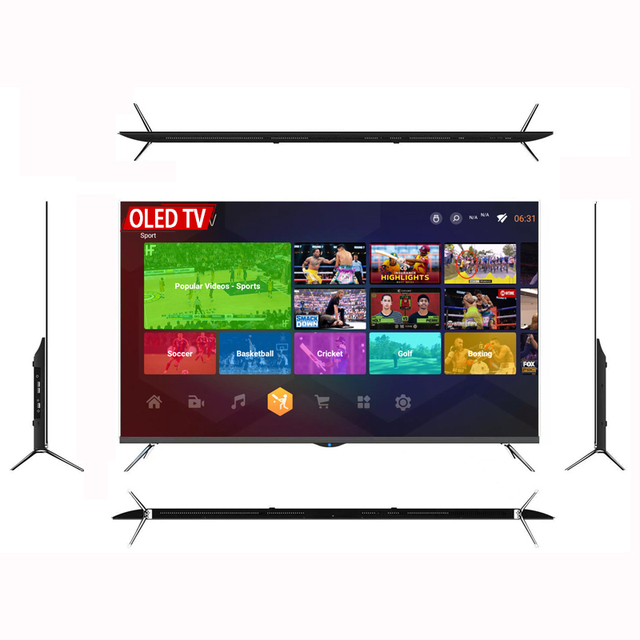 Frameless Pixel Custom Sizes OEM  43 50 55 60 65 70 75 85 Inches 4K Ultra HD LED  4K Smart OLED Televisions