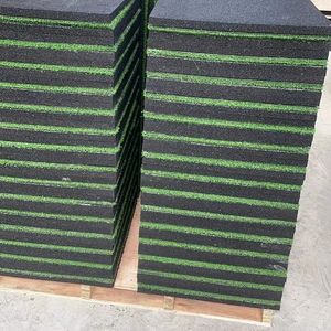 Nhân tạo Turf phòng tập thể dục cỏ với cao su cơ sở bán buôn thân thiện với môi thể thao sàn cao su cỏ <span class=keywords><strong>Mat</strong></span> sốc hấp thụ đệm - Product Image 4