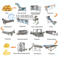 1000kg/uur snelvries productielijn voor frieten, aardappelchips en fruitverwerking, hoge efficiëntie, roestvrij staal, commercieel gebruik