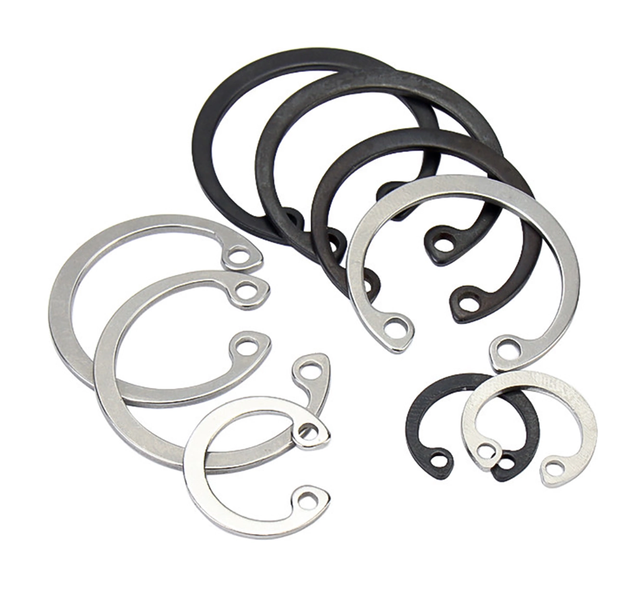 Stainless Steel Retaining Rings Black Hardness Surface Treatment Open End Lock Washer Shore Hardness 65mn Circlip CL Brand 3