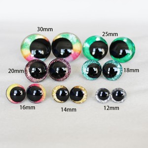 עיניים תלת-ממדיות נוצצות בטיחותיות 12 מ\\\"מ-50 מ\\\"מ - Product Image 4