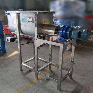 Mélangeur à ruban horizontal automatique pour poudre et granulés, capacité de 300 kg, machine de mélange, moteur en acier inoxydable, acier au carbone, chimique - Product Image 2