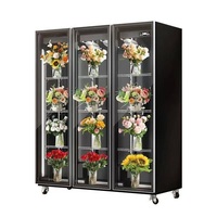 Réfrigérateur de préservation/d'affichage des fleurs transparent à 2/3 portes sans givre pour les fleuristes - Armoire commerciale sans drainage