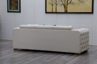 Canapé Chesterfield en cuir en forme de fleur, sectionnel, moderne, élégant, pour salon, mobilier de maison