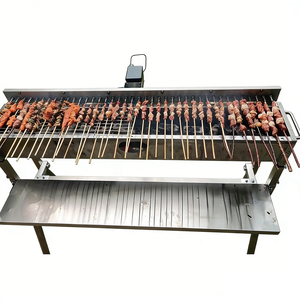 Grande <span class=keywords><strong>Griglia</strong></span> Hibachi da Giardino e Patio in Acciaio Inox con 40 Spiedini <span class=keywords><strong>per</strong></span> Kebab e Piattaforma di Stoccaggio - Product Image 1