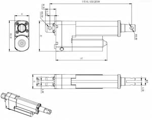 Actuador de elevación de escritorio con imán permanente de 1500N para escritorio de pie, movimiento suave de 4-8 mm/s, 24V CC para uso intermitente, 10% Smart Home Boat - Product Image 4