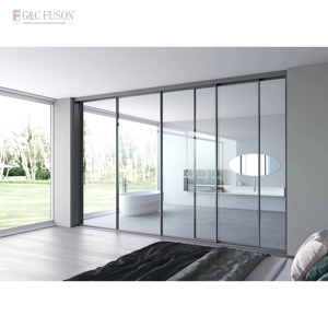 Fuson 2025 Diseño Puente roto Aluminio Aislamiento térmico Puertas corredizas de vidrio panorámicas para sala de estar para balcón - Product Image 5