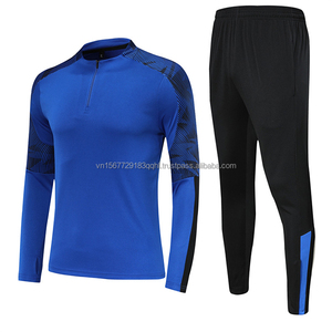 Conjunto Deportivo Unisex de Manga Larga con Media Cremallera y Estampado para Entrenamiento de Fútbol, Transpirable, de Secado Rápido, Anti-UV, Chaqueta para Otoño - Product Image 6