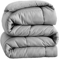 Couette ChaMXue en coton épais pour l'hiver, spécifique hôtels et gîtes, grise, douce et confortable pour la maison