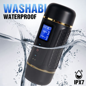 Masturbatore a Doppia Testa con Vagina e Ano Simulati Marrone da 1,04 kg con 10 Modalità di Vibrazione Adatto per Masturbazione Maschile Giocattoli Sessuali - Product Image 5