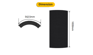 จอแสดงผล LED โค้ง TI-C P3.91 สำหรับใช้งานภายในอาคาร ป้ายดิจิทัลสำหรับโฆษณา - Product Image 4
