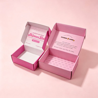 Boîte d'expédition personnalisée haut de gamme en carton ondulé avec pelliculage mat et impression couleur pour l'e-commerce, les marques DTC, les produits pour animaux, les cils, les pâtisseries et les boîtes d'abonnement