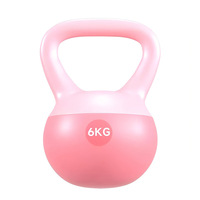 Kettlebell en PVC souple pour femmes, équipement de fitness à domicile, 10 kg/5 kg, tonification des bras, atterrissage silencieux, pour hommes