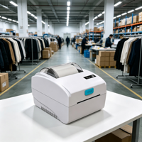 Printer Resi POS Barcode Thermal Langsung 80mm 3 Inci dengan Pencetakan Stiker Genggam Nirkabel IOS Android