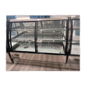 Hoogwaardige Roestvrijstalen Commerciële Koelkast Showcase Multi-Deck Cake Vriezer Display Met Led Verlichting - Product Image 1