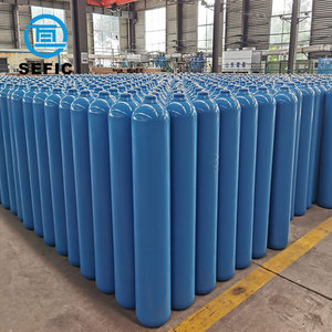 Bouteille de gaz d'oxygène/argon/<span class=keywords><strong>hydrogène</strong></span>/<span class=keywords><strong>azote</strong></span> de renommée mondiale, haute pression 150 bars, 50 litres, en acier - Product Image 3