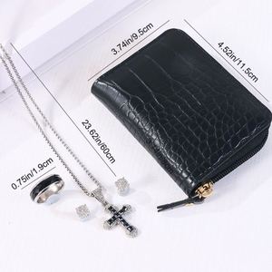 Men's Metal Eco-friendly Wallet Jewelry & <b>Gift</b> <b>Set</b> for Father's Day and Other Holidays - Product Image 5