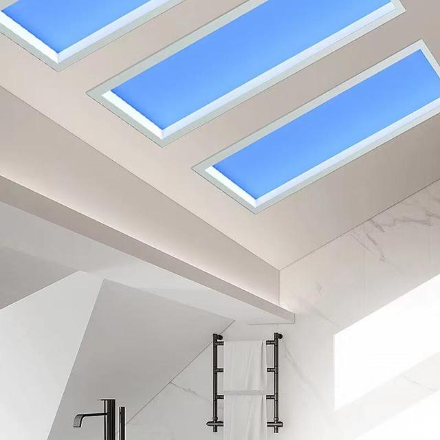 Smart Blue Sky Ceiling Light App Control and Biorhythm Simulated sunlight Exposure 150LM/W Artificial Skylight LED Panel