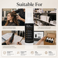 Fabricant professionnel de mousse coiffante avec formule volume et lift des racines pour les marques de salons