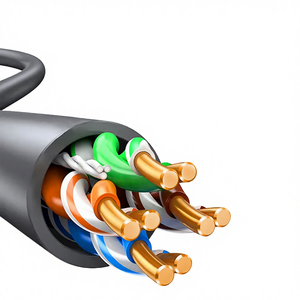 สายเคเบิล Cat5e สำหรับภายนอกอาคาร 305 ม./1000 ฟุต ราคาต่อม้วน 26AWG 100MHz 0.5 มม. สายไม่หุ้มฉนวน ทองแดงแท้/CCA PVC สาย LAN คุณภาพสูง ความยาวตามสั่ง - Product Image 2