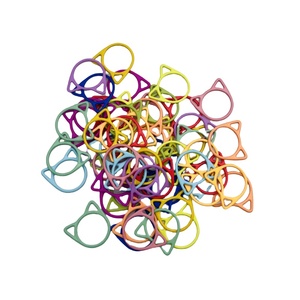 <span class=keywords><strong>Anneaux</strong></span> de marqueur de point en forme de chat pour fil à tisser, accessoires de <span class=keywords><strong>tricot</strong></span> de marqueur de couture à tricoter au crochet - Product Image 2