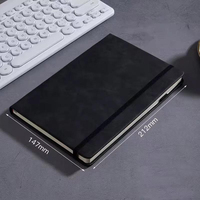 Funda Organizadora para Cuaderno de Cuero PU Personalizada, Agenda de Negocios A5, Porta Planificador con Presilla para Bolígrafo y Bolsillo para Tarjetas