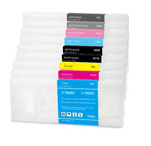 Cartucho de Tinta Recargable Vacío Supercolor T8041-T8049 con Chip de Un Solo Uso para Impresoras Epson Surecolor P6000 P7000 P8000 P9000 - Product Image 1