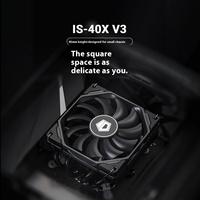 ID-COOLING IS-40X CPU refroidisseur de refroidissement par Air 4 caloducs 45MM haut 9CM ventilateur roulement à billes Compatible LGA1200/1700/AM4/5 châssis ITX