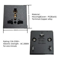 Harga grosir untuk UK standar Universal AC 250V 13A soket ekstensi Outlet daya soket industri multi-daya sesuai BSI