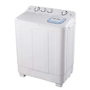 热卖220V 60hz低噪音半自动洗衣机带钢滚筒