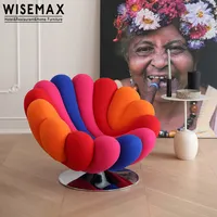 WISEMAX 가구 이탈리아 디자이너 창조적인 단 하나 소파 의자 현대 최소한 회전대 의자 거실 게으른 여가 의자