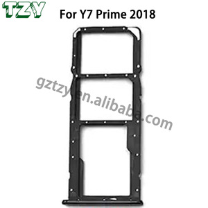 Sim Card Tray Slot Ersatzteil halter Adapter Für Huawei Y7 Prime 2018 Neu Original Dhl Schwarz - Product Image 2