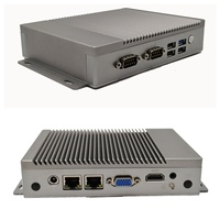 PC Industrial sin Ventilador con Procesador Intel J1800/J1900/N2830, 16GB de RAM, 256GB SSD para Aplicaciones de Automatización Industrial