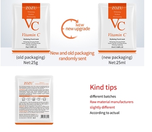Produits de soin de la peau ZOZU, hydratant, contrôle du sébum, pour améliorer la peau sèche, carence en vitamine C, masque - Product Image 4