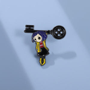 Broche en alliage de zinc plaqué, motif clé mystérieuse du Jardin Secret, personnage de dessin animé, personnage de <span class=keywords><strong>film</strong></span> et de télévision, accessoire vestimentaire transfrontalier - Product Image 4