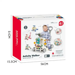 Marche-bébé multifonctionnel <span class=keywords><strong>5</strong></span> en 1, éducatif, musical, pour bébé et tout-petit, avec roues, pour fille et garçon - Product Image 6