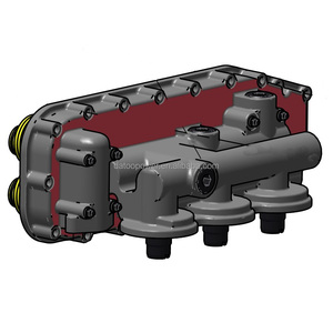 Thượng Hải d6114 sc9d220g2b1 sdec động cơ diesel phụ tùng Bộ lọc dầu dầu mát ghế D17-030-01A + C - Product Image 3
