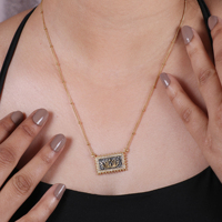 Kalung Liontin Teratai Perak Sterling 925 Desain Cantik Trendi Wanita, Lapis Rhodium Emas Mawar, Batu Permata Zirkonia Kubik
