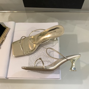 2023 New Open Toe Sandals for Women High Quality Thick Heel Ankle Strap Narrow Band Mesh Cushioning Anti-Slip for Summer - Product Image 5