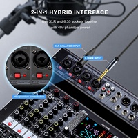 Contrôleur Dj professionnel 4 canaux Console Audio mélangeur Compatible mélangeur Audio professionnel 256 Dsp meilleur mélangeur Audio pour l'église