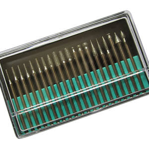 Juego de 20 agujas de diamante de 3 mm para tallado y pulido con punta montada - Product Image 6