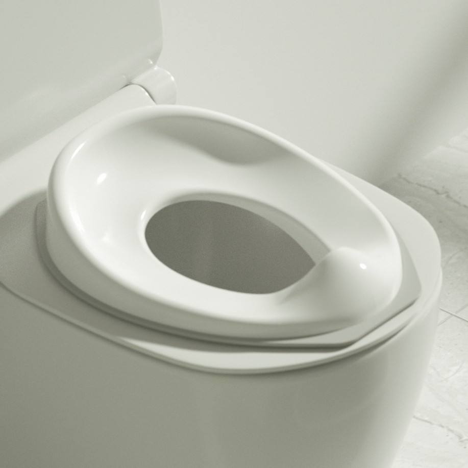 White toilet seat