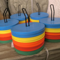 Cône Plat de Marquage de 6 Pouces Disques de Marquage en Plastique pour Football Soccer Hockey Basketball Équipement d'Agilité et d'Entraînement